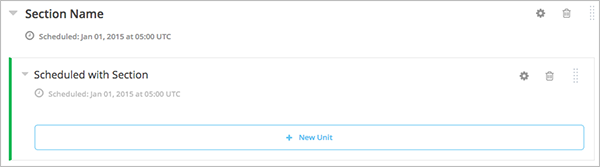 A subsection scheduled to release with the section.